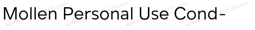 Mollen Personal Use Cond字体转换